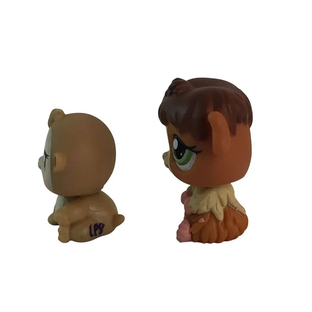 Littlest Pet Shop LPS #2148 Brown Guinea Pig #1478‎ Tan Hamster Figures